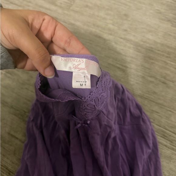 Victoria’s Secret angels Purple Lace Trim Slip Dress - Picture 2 of 2